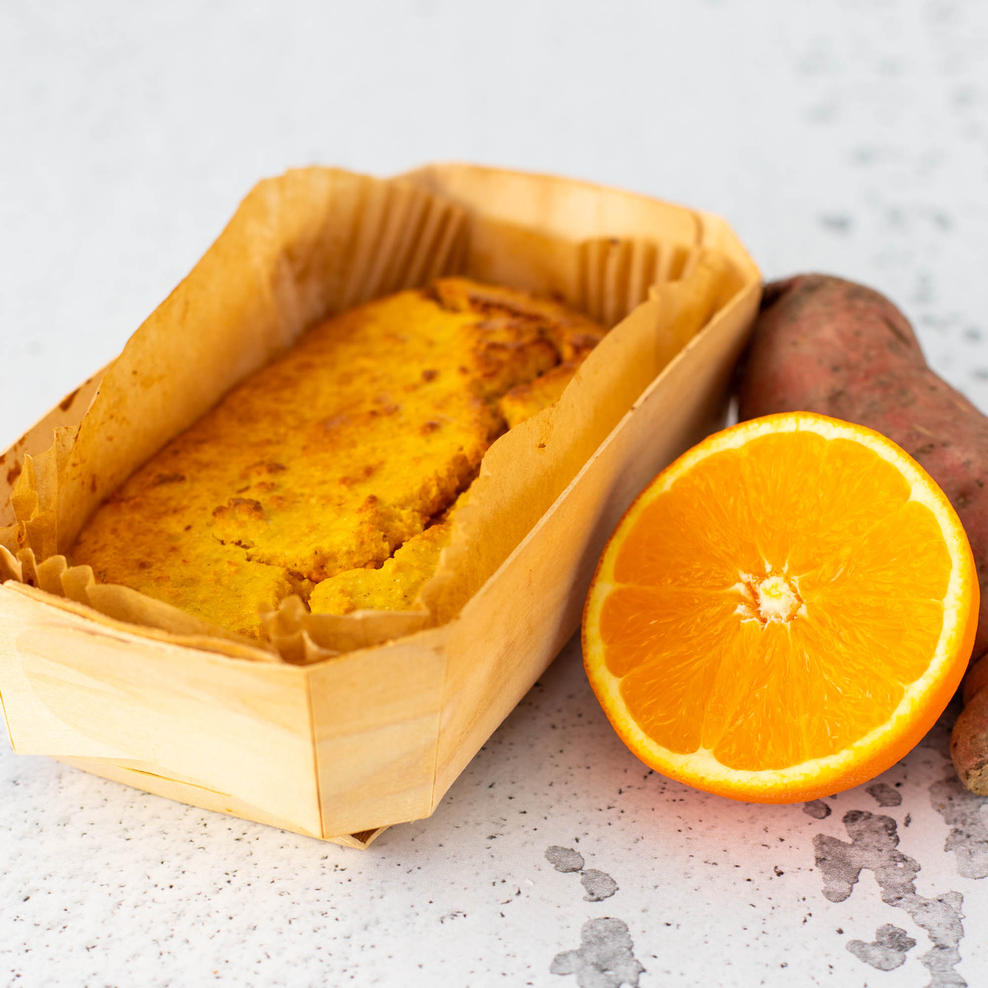 Cake à la patate douce orange et amandes
