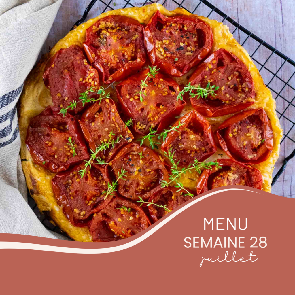 Menu semaine 28 - juillet - la cerise sur le maillot
