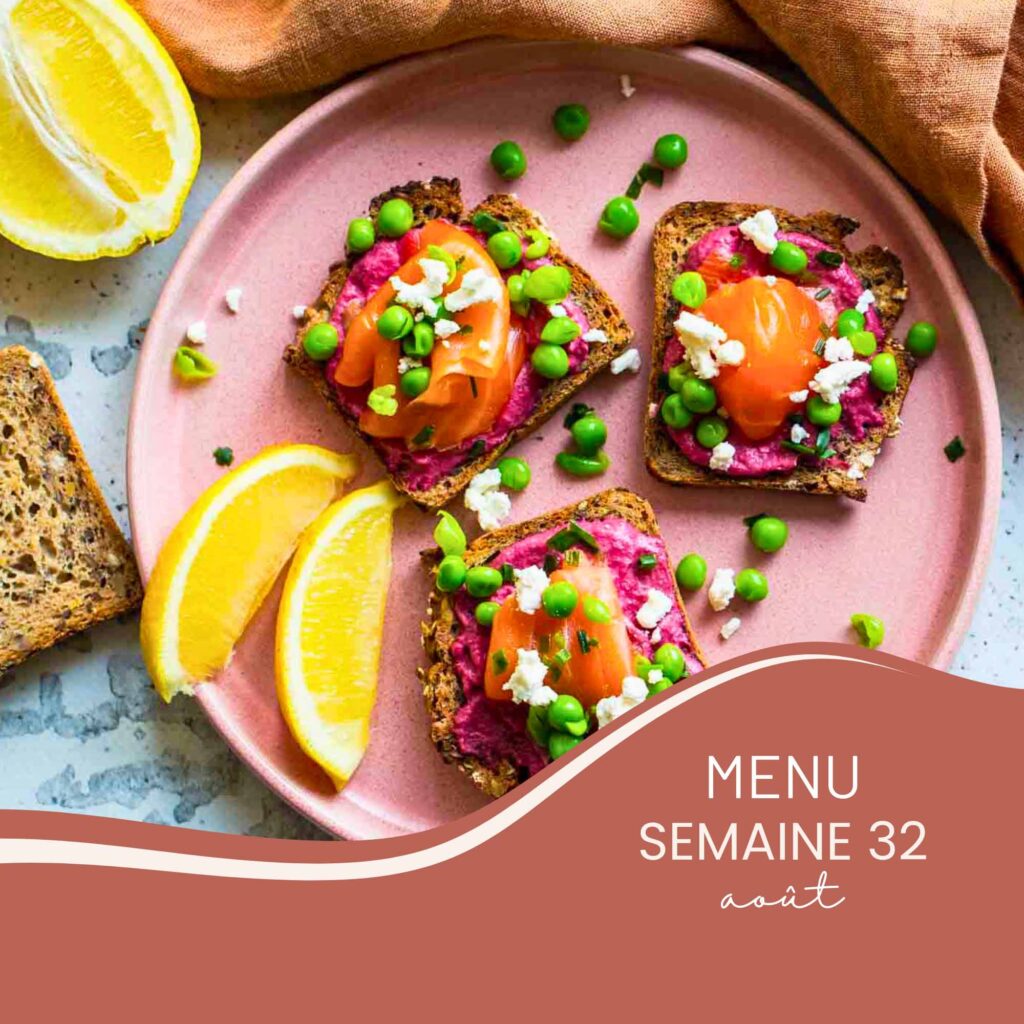 Menu semaine 32 - août - la cerise sur le maillot